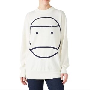 Tory Sport Off White Graphic Sweater